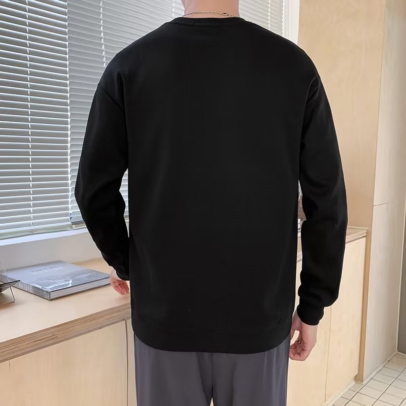 Áo Sweater Cổ Tròn Tay Dài Thời Trang Xuân Thu Dành Cho Nam Giới Có 2 Màu Size M-2XL