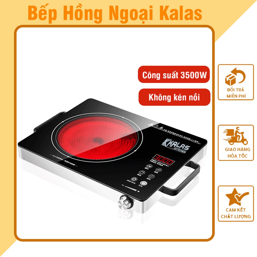 Bếp Hồng Ngoại Đơn Cao Cấp KALAS Cảm Ứng - Công Suất 3500W, sử dụng cho mọi loại nồi