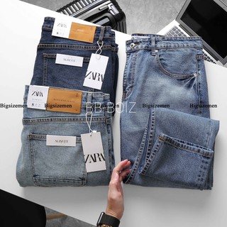 Quần jean nam thời trang bigsize < 130kg - Trơn