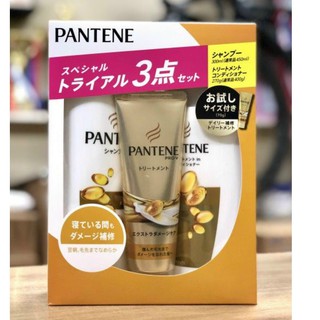 Bộ Dầu Gội Pantene Nhật Bản Set 3 món