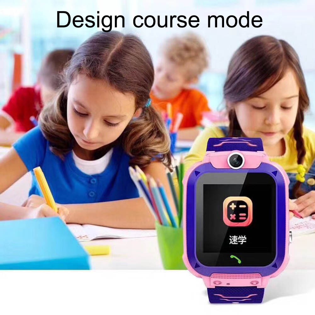 Children Waterproof USB Charge GPS SOS Touch Smart Watch Phone for Android IOS V19