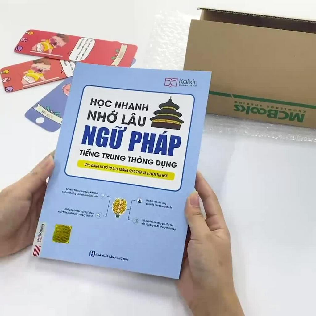 Sách - Học Nhanh Nhớ Lâu Ngữ Pháp Tiếng Trung Thông Dụng - Ứng Dụng Sơ Đồ Tư Duy Trong Giao Tiếp Và Luyện Thi HSK | BigBuy360 - bigbuy360.vn