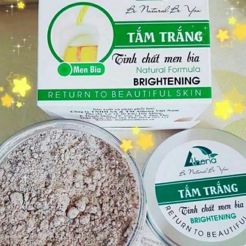 Bột tắm trắng men bia Athena