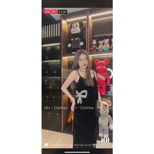 Váy 2 dây nơ eo hàng chuẩn loại 1