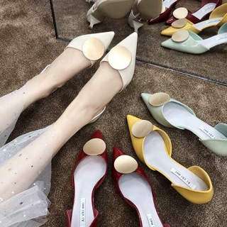 Giày da bóng đế 3cm (ảnh thật)