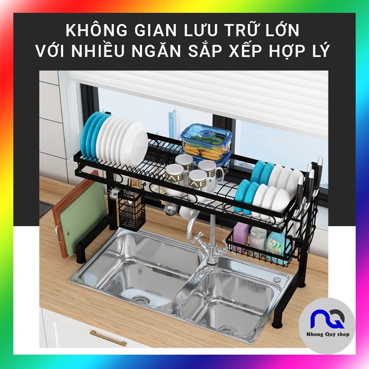 Kệ để chén đĩa, kệ bát thông minh trên bồn rửa bát dài 95cm sale sốc- Sang sịn mịn