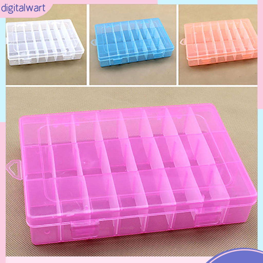 Hộp Nhựa PP Trong Suốt 24 Ngăn Đựng Đồ Thủ Công