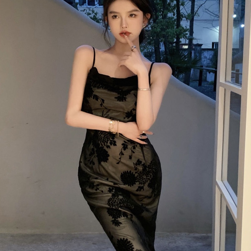 Đầm Không Tay Phối Ren Thời Trang Dành Cho Nữ