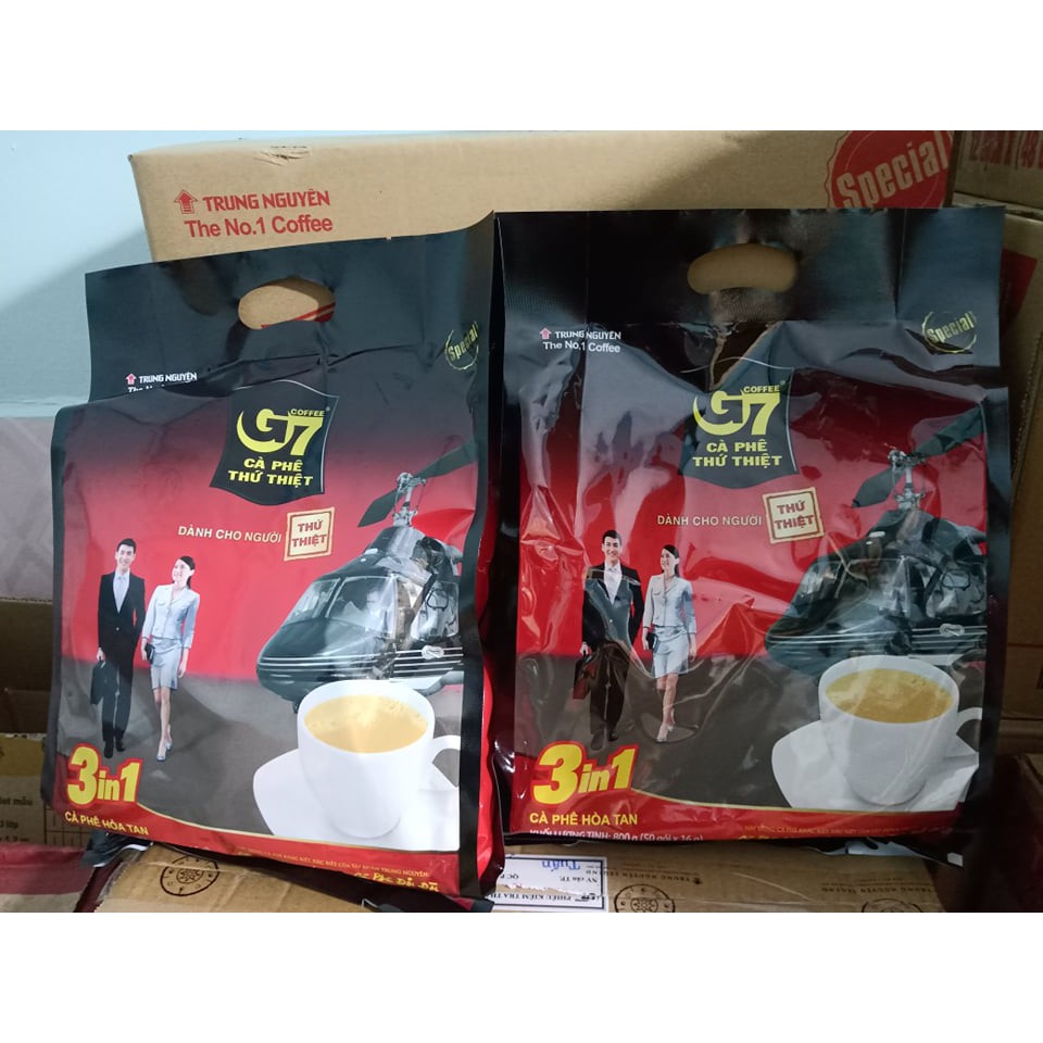 ( Hàng có tem ) Cà phê sữa hòa tan G7 3in1 Trung Nguyên bịch 50 gói | BigBuy360 - bigbuy360.vn