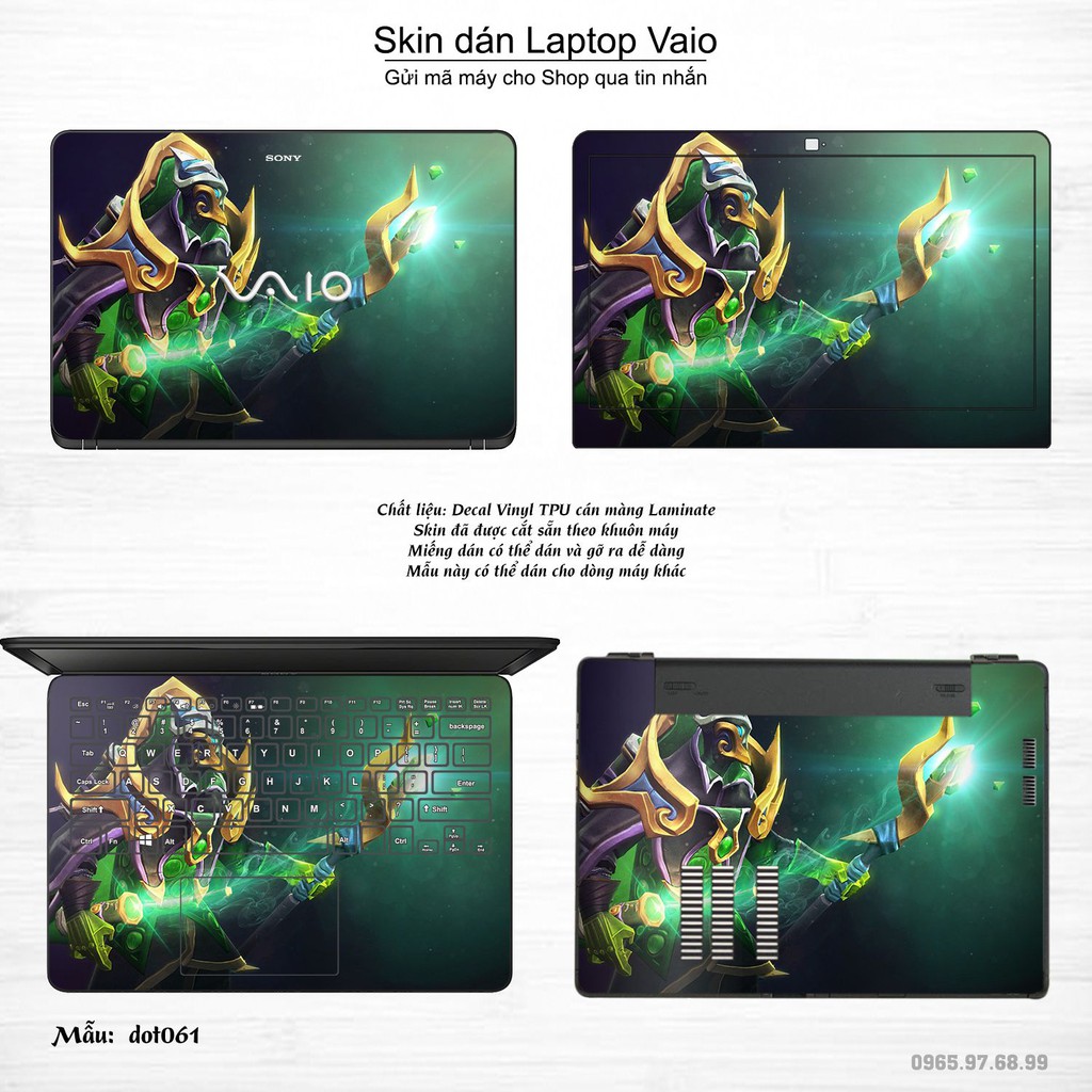 Skin dán Laptop Sony Vaio in hình Dota 2 _nhiều mẫu 10 (inbox mã máy cho Shop)