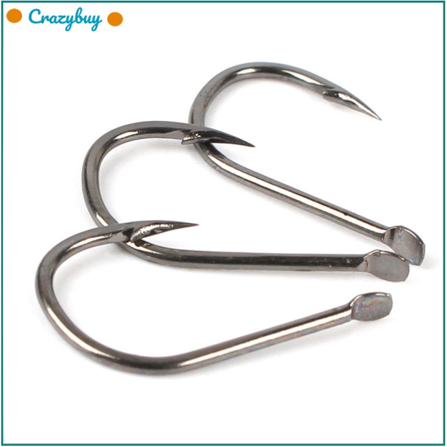 Cr 1 Bộ Lưỡi Câu Cá Bằng Thép Carbon Cao Cấp Không Đục Lỗ 3 # - 12 #