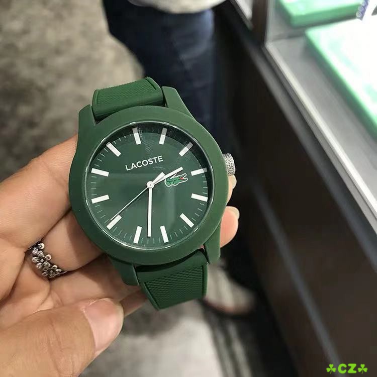 ☘️Cz☘️ Đồng Hồ Đeo Tay Lacoste 10 Màu Cho Nam Nữ