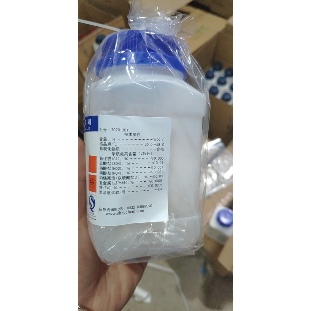 Trichloroacetic aci d Zhanyun TCA 99% lọ 500g nguyên liệu mỹ phẩm tẩy mụn cóc axi.t tricloaxetic CAS 76-03-9 Tca tca 99%