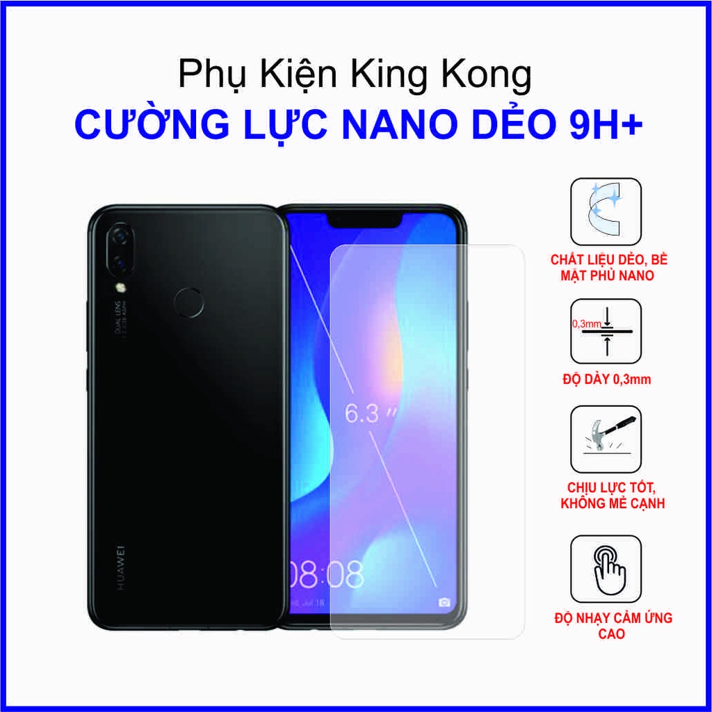 Dán cường lực mặt sau Huawei Nova 3i ,  cường lực nano dẻo 9H+