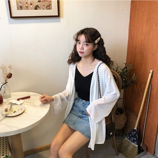 Áo khoác Cadigan vải voan mỏng nhẹ nhàng (ORDER)