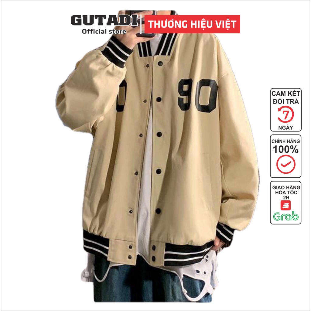 Áo Khoác Bomber 90 Nam Nữ Unisex Áo Khoác Jacket Bombers Siêu Hot Trend hiện nay