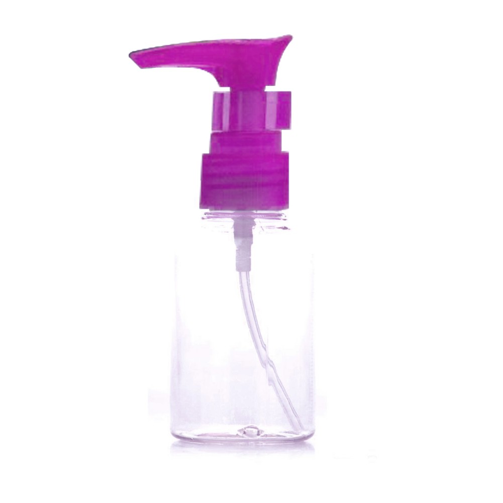 Bình Nhựa Rỗng Trong Suốt Dạng Nhấn Đựng Dầu Gội Có Thể Đổ Đầy 100ml