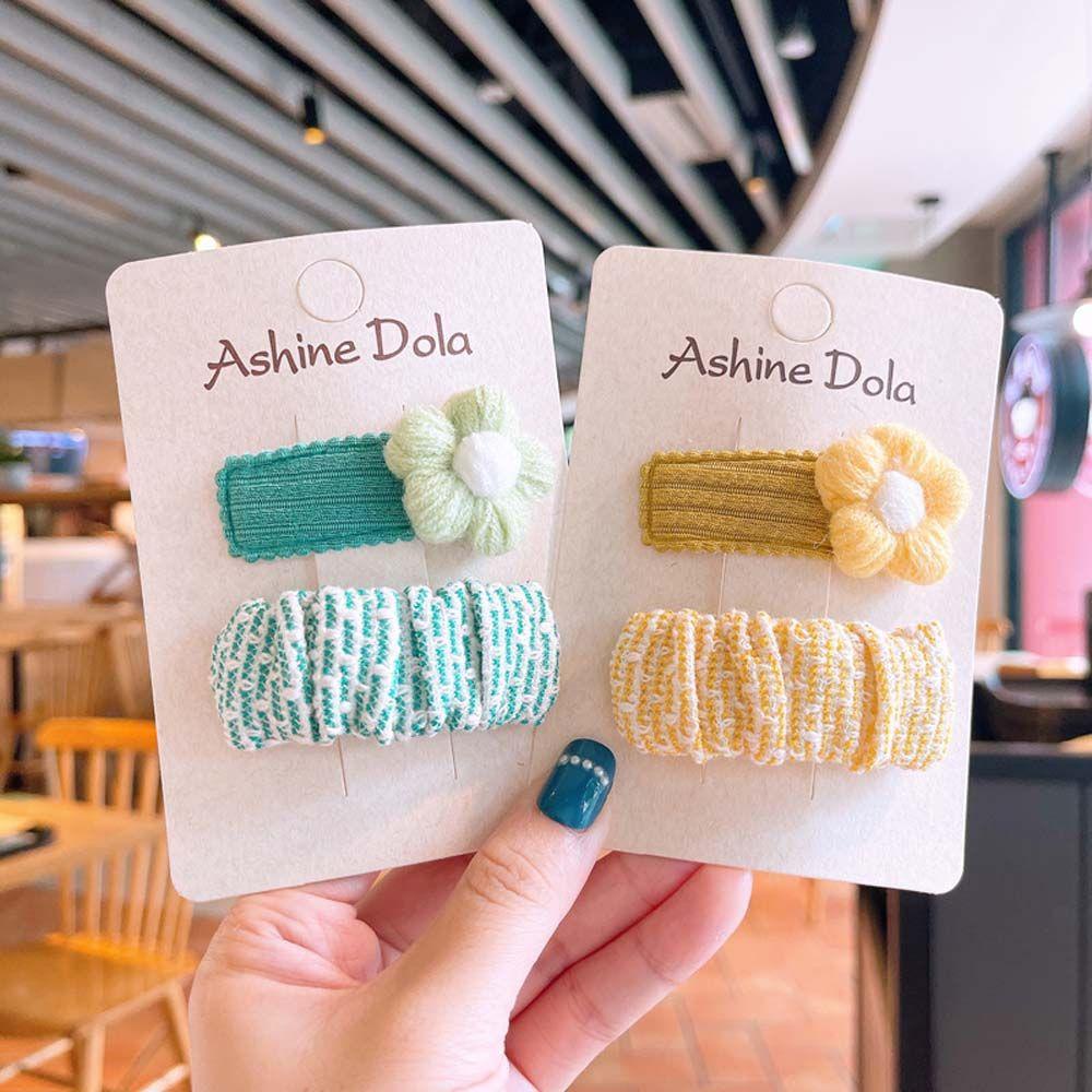 Kẹp Tóc Hình Bông Hoa Phong Cách Hàn Quốc Dành Cho Bé Gái