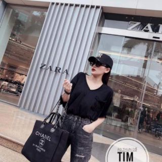 ÁO THUN BIGSIZE CỔ TIM XẺ TÀ A86