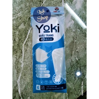 Combo 10 túi khẩu trang 4d kháng khuẩn yoki