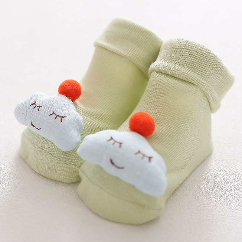 Vớ cotton chống trượt xinh xắn thời trang cho trẻ em