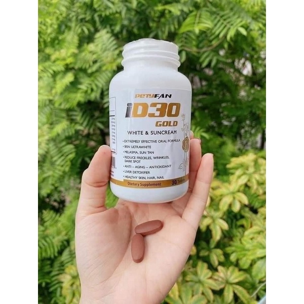 Viên Uống Trắng Da Chống Nắng ID30 GOLD PETYFAN 30 Viên
