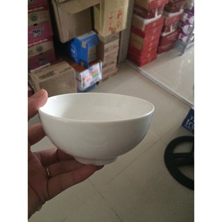 Bộ 10 chén sứ trắng