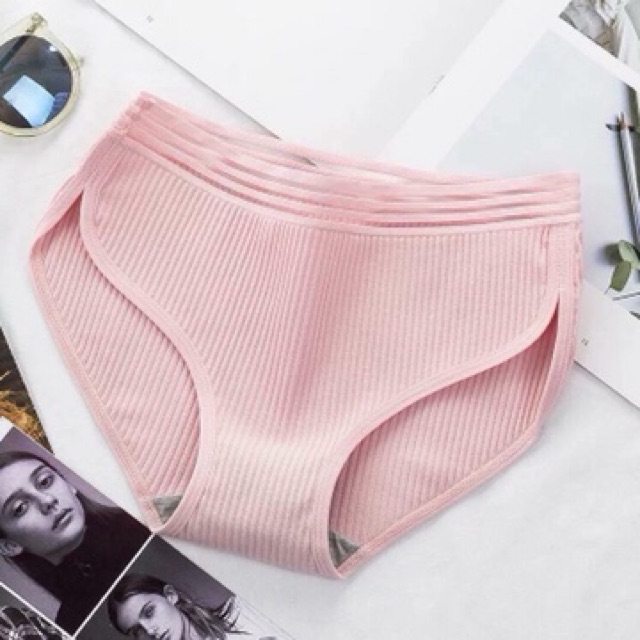 Quần lót Muji kẻ, freesize