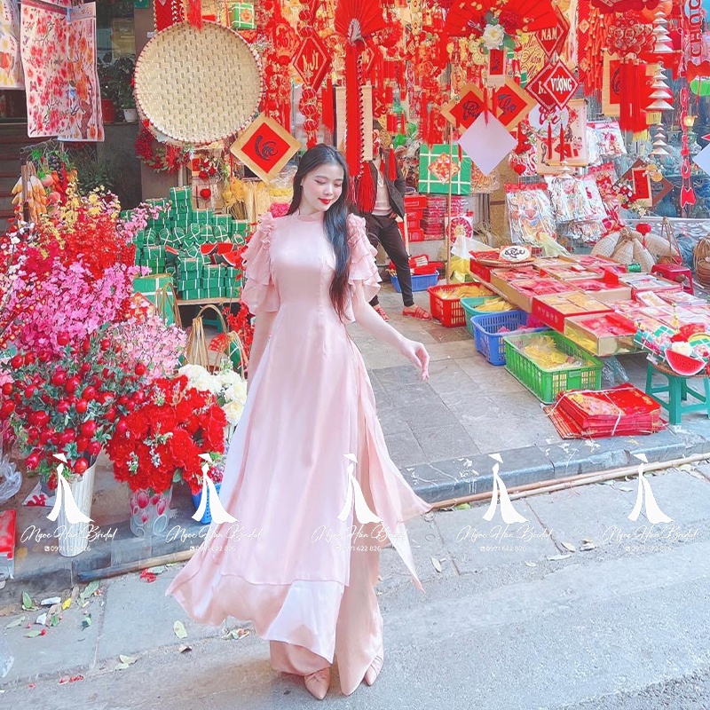 Áo Dài Cách Tân Nữ Tay Bèo MT30