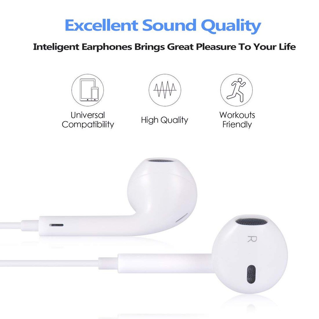 Tai nghe Apple EarPod với giắc cắm cho iPhone 7 / 7 Plus/8/8Plus/X