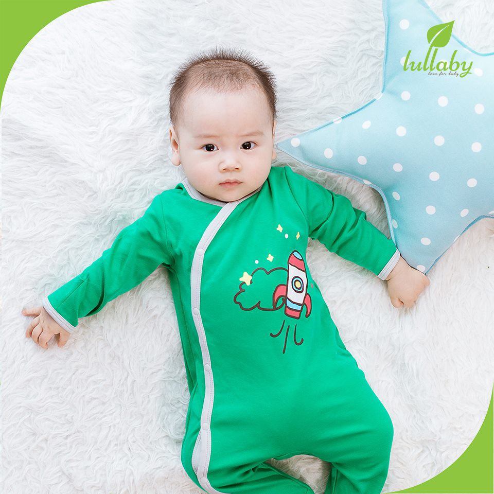 Bộ 2 sleepsuit liền tất Lullaby bé trai NH02-16