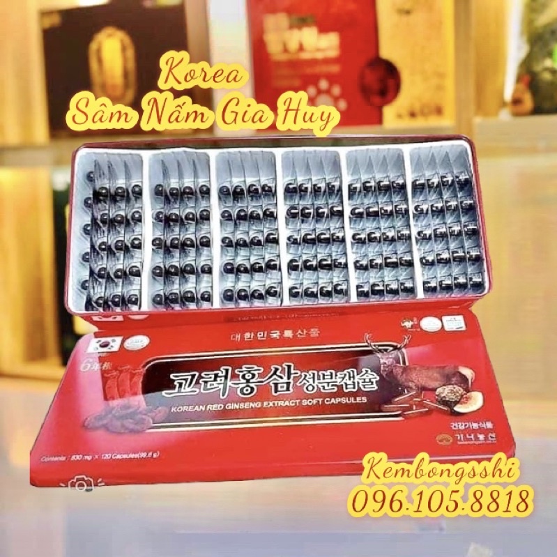 Viên uống đạm sâm nhung hươu Hàn Quốc, Hộp 120V