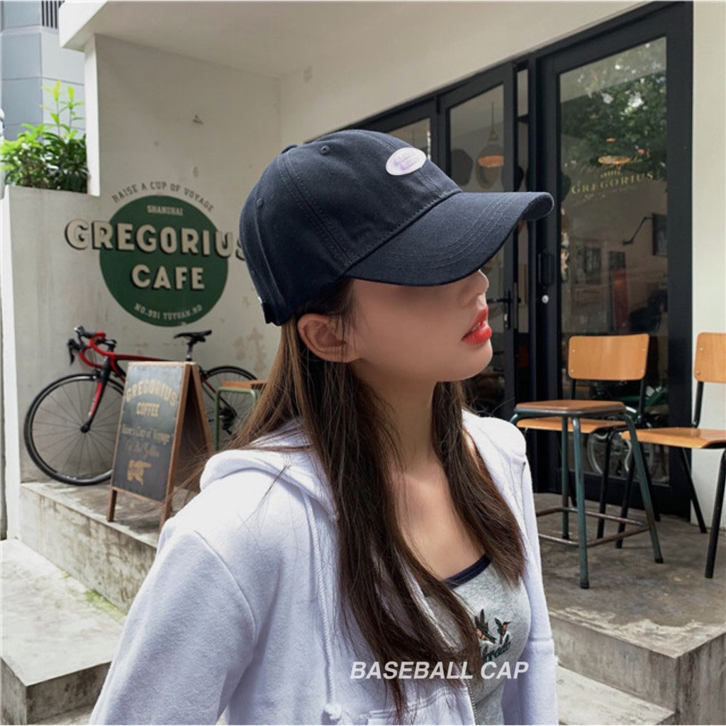 Nón Kết Bằng Màu Trơn Phối Hoạ Tiết Chữ Độc Đáo Hàng giao ngay