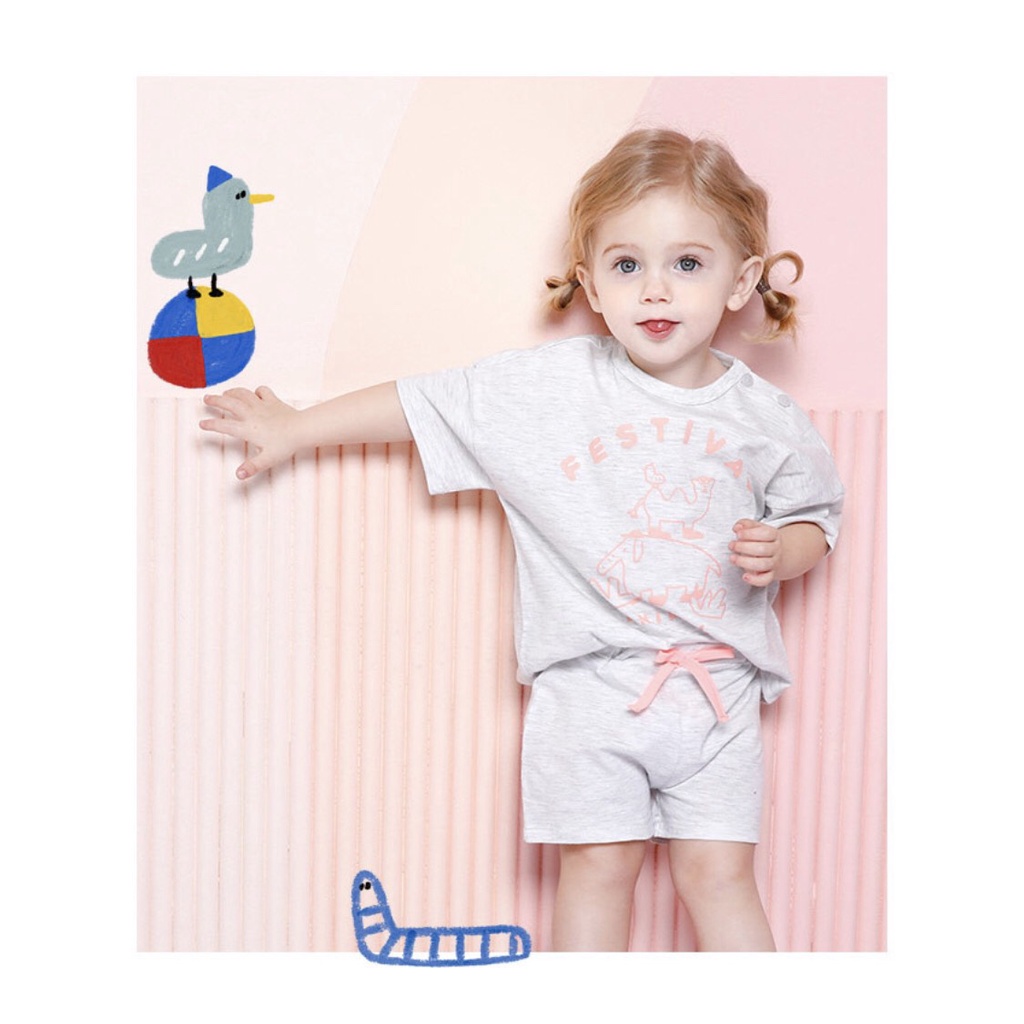 Bộ cotton bé trai bé gái Festiaval MM. HA2941