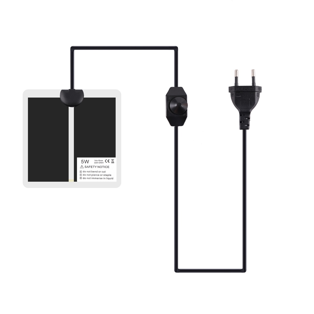 Thảm Làm Mát Nuôi Bò Sát 5-45W 0-35°C 1 Tấm Sưởi Ấm Điều Chỉnh Nhiệt Độ Cho Bò Sát