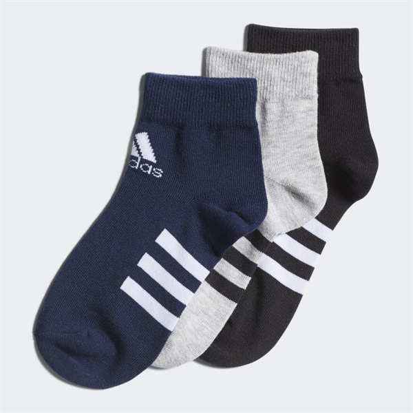Bộ 3 Đôi Tất Cổ Chân - Grey Heather / Black / Collegiate Navy