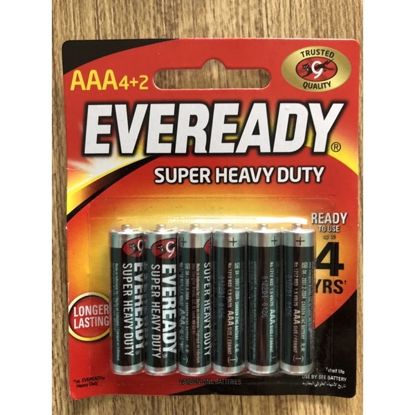 Pin 2A-3A Eveready 1.5V vỉ 6 viên