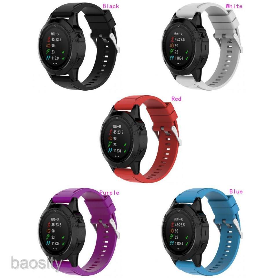 Dây đeo tay bằng silicon thay thế cho đồng hồ thông minh Garmin Fenix 5s