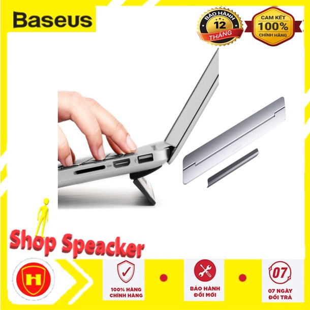Đế Nâng Cho Macbook, Đế Tản Nhiệt Laptop Baseus Papery Notebook Holder Siêu Mòng, Nhẹ, Dễ Xếp Gọn Bằng Hợp Kim Aluminum