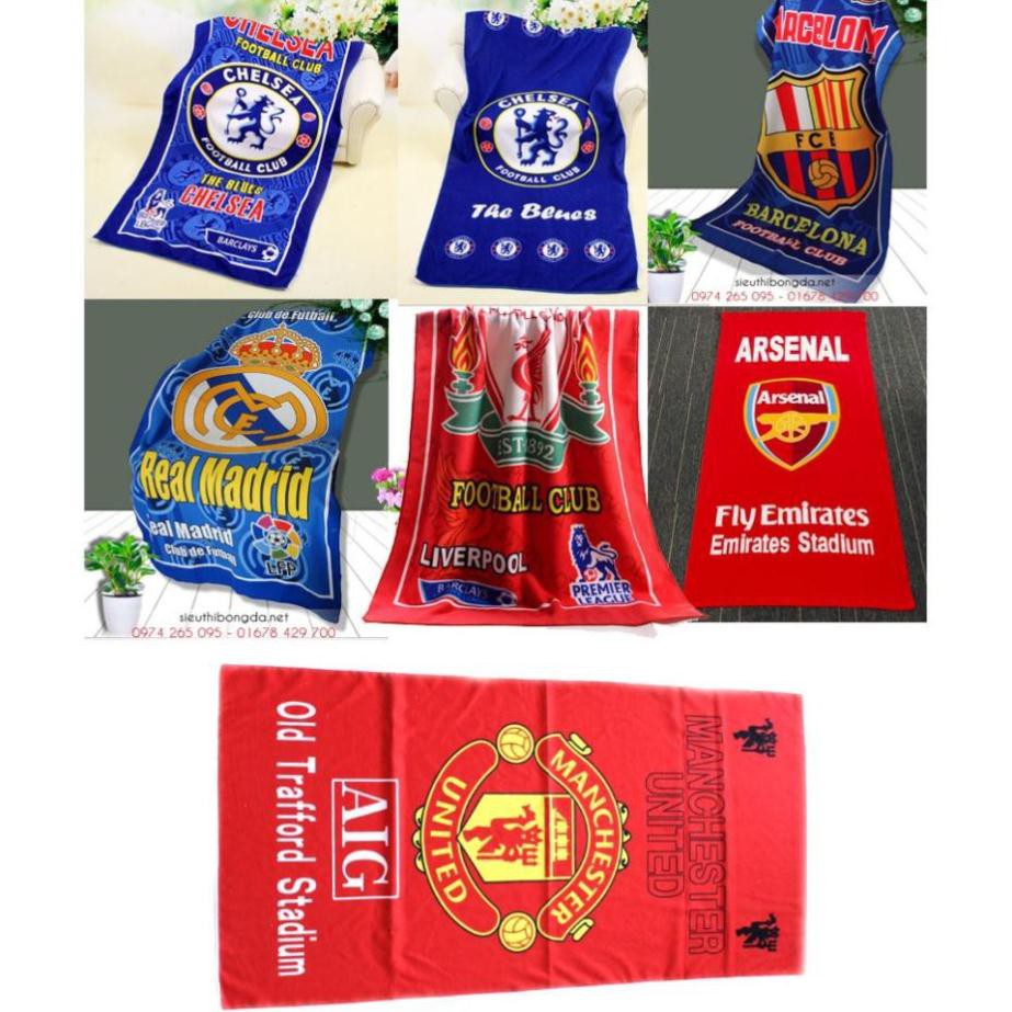 Khăn tắm clb bóng đá Arsenal Liverpool MU Chelsea Real Barca