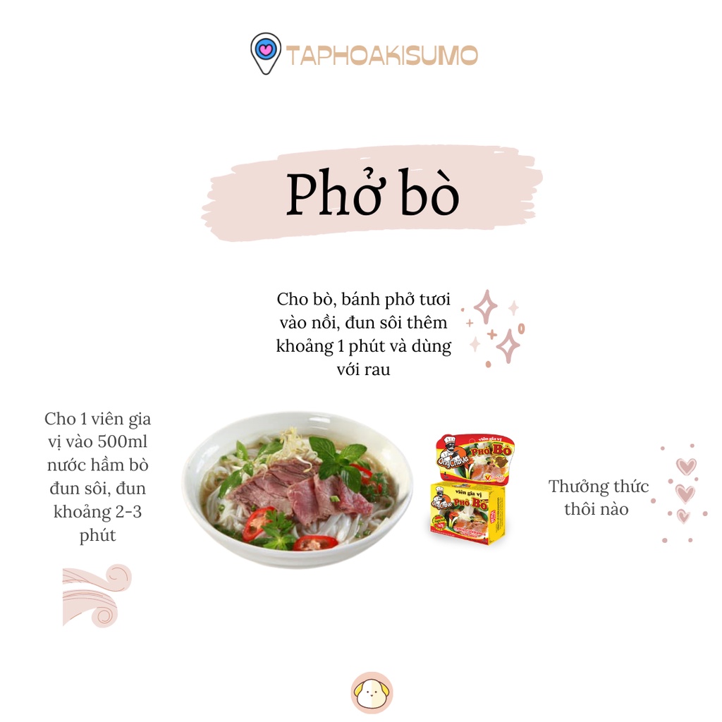 Viên gia vị phở bò Ông Chà Và 75 gram