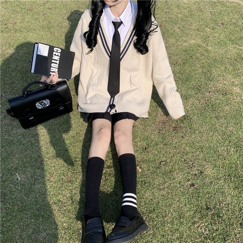 Áo Cardigan Len Thừng Viền Đen - Titto Closet | BigBuy360 - bigbuy360.vn