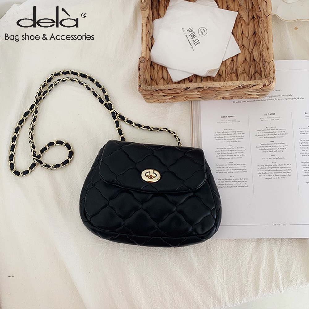 Dela Túi Đeo Chéo mini Hình Đám Mây Đính Đá Thời Trang Xuân Hè Cho Nữ