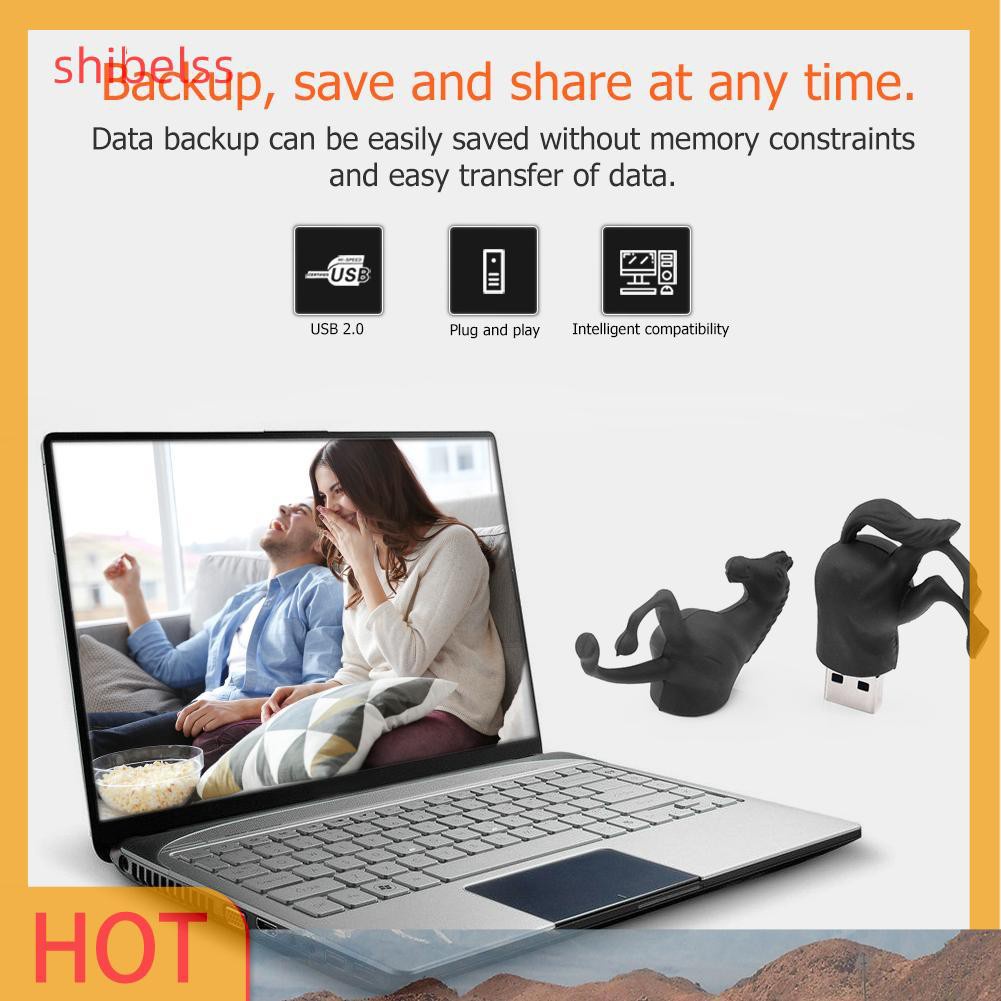 Usb 2.0 Shibelsss Hình Chú Ngựa Đen Cho Laptop / Máy Tính | BigBuy360 - bigbuy360.vn