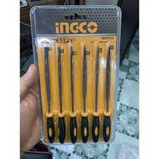 Bộ 6 giũa sắt (140mm) Ingco HKTF63