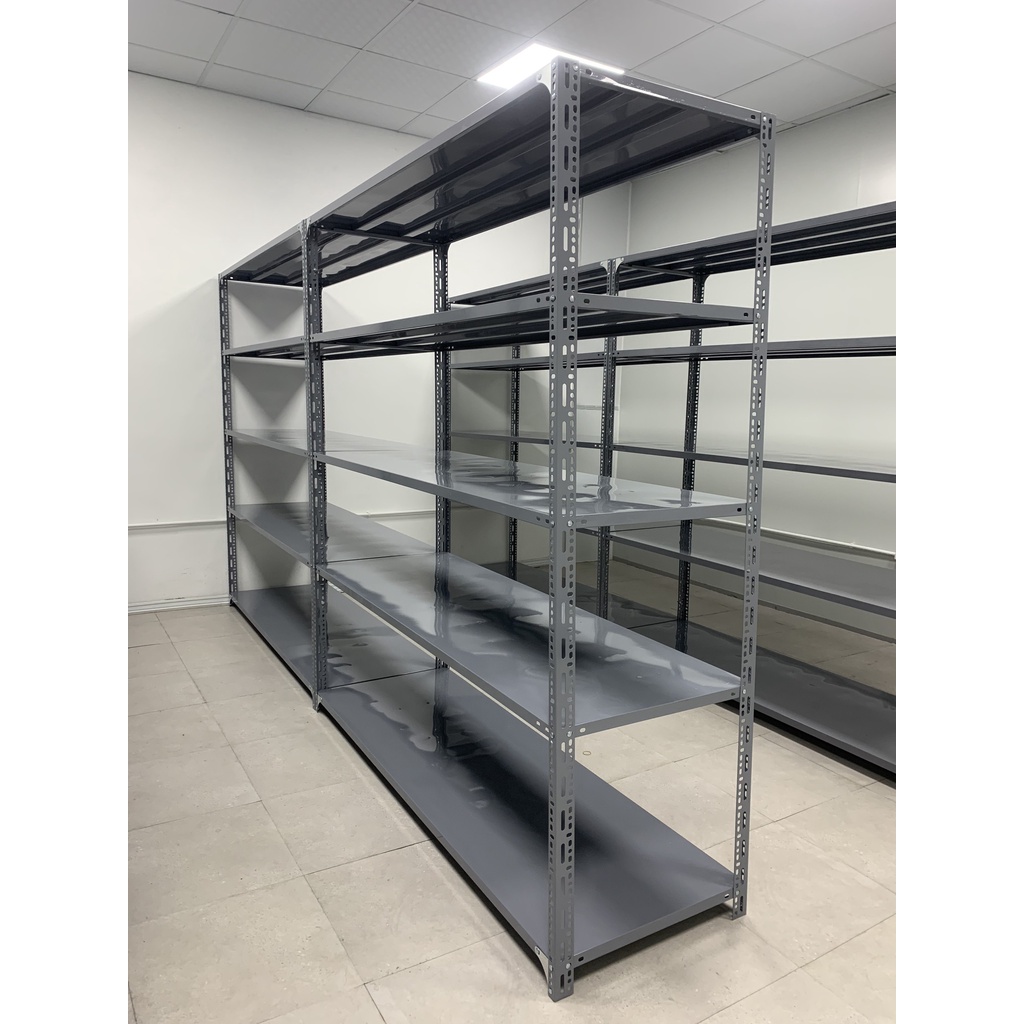 Kệ sắt v lỗ Dài 80cm x Rộng 40cm Cao 1,2m, 1,5m, 2m