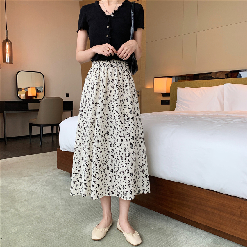 (Có sẵn) Chân váy hoa nhí dáng maxi kèm ảnh thật hàng Quảng Châu ulzzang | BigBuy360 - bigbuy360.vn