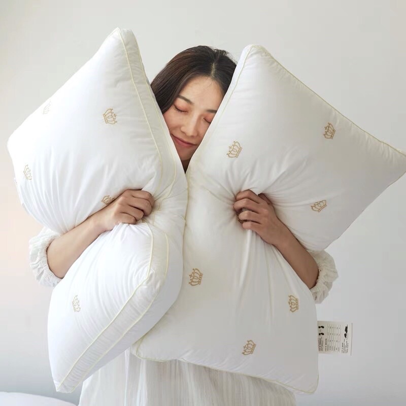 Ruột gối Vương miện Cotton lụa mát lạnh cao cấp nhập khẩu size 50-70cm