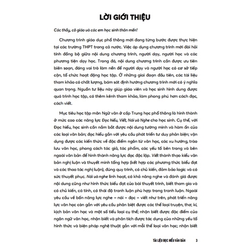 Sách - tài liệu đọc hiểu văn bản