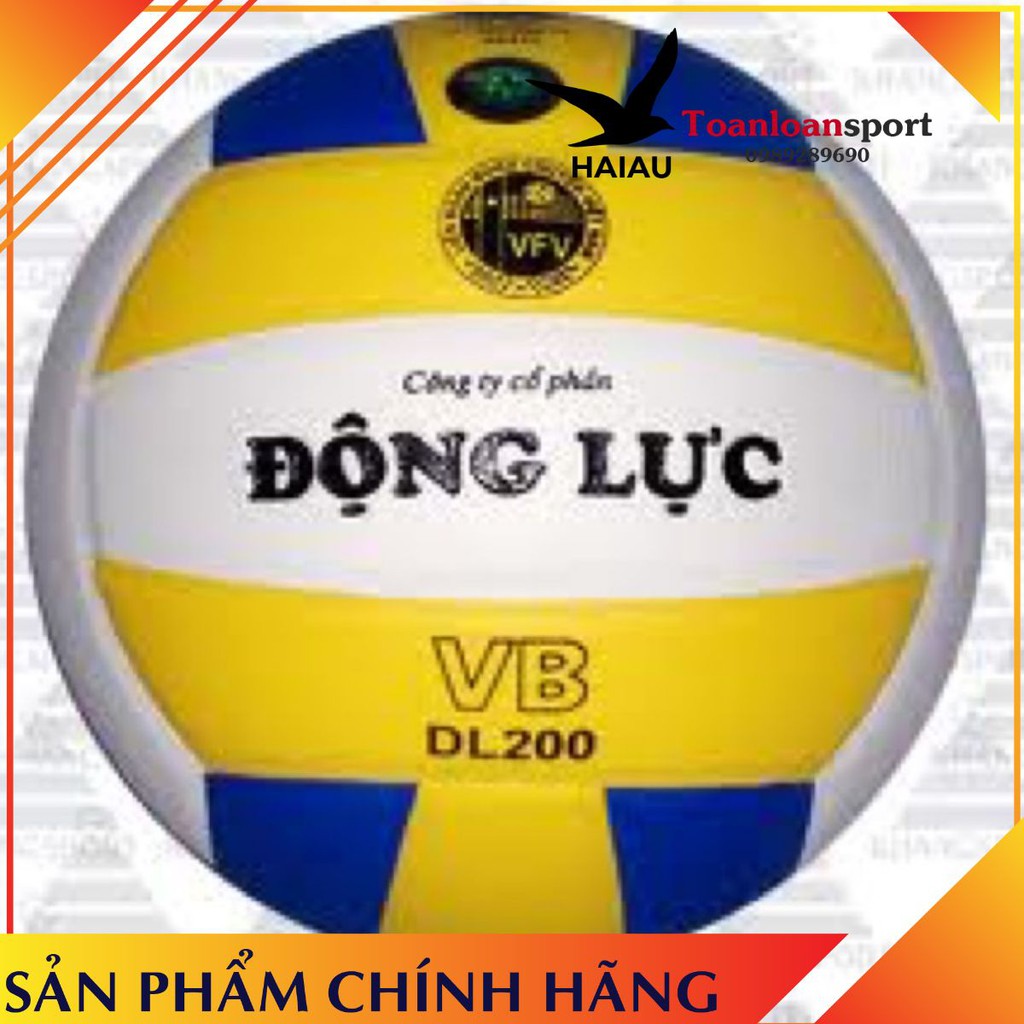Bóng chuyền da Động Lực xuất khẩu ( tặng kim bơm bóng + túi lưới đựng bóng )